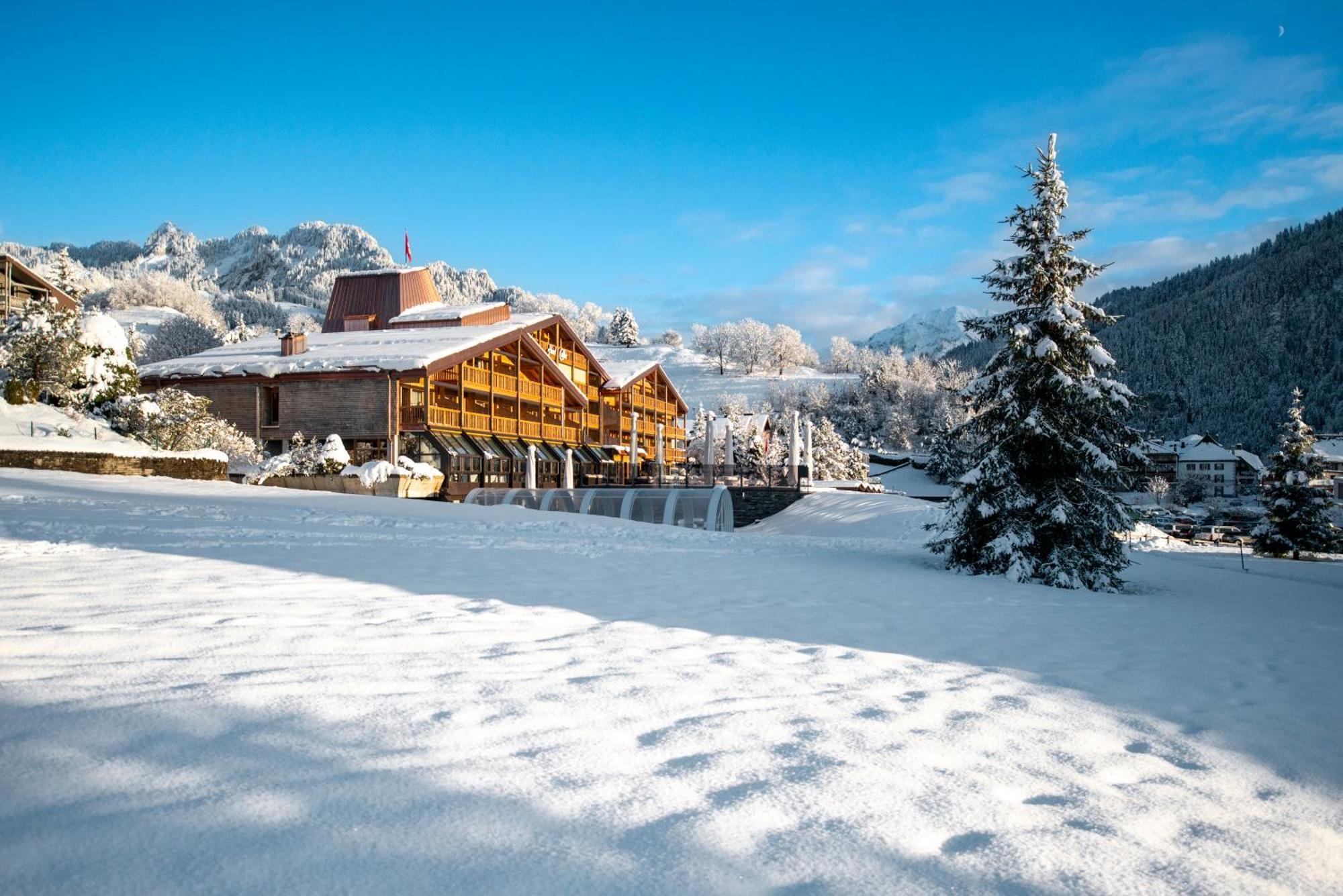 Hotel Cailler & Bains De La Gruyere Charmey Esterno foto